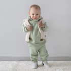 Костюм детский спортивный KinDerLitto «Оверсайз», 2 предмета: худи, штаны, рост 74-80 см, цвет оливковый - Фото 7