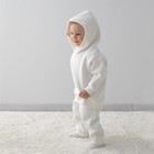 Костюм детский спортивный KinDerLitto «Оверсайз», 2 предмета: худи, штаны, рост 80-86 см, цвет сахар - Фото 5