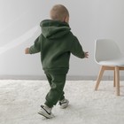 Костюм детский спортивный KinDerLitto «Оверсайз», 2 предмета: худи, штаны, рост 74-80 см, цвет хаки - Фото 6