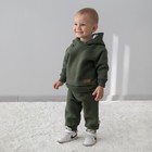 Костюм детский спортивный KinDerLitto «Оверсайз», 2 предмета: худи, штаны, рост 86-92 см, цвет хаки - Фото 7