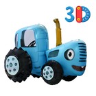 Фольгированный шар 28" «3D Синий Трактор», фигура - фото 12077188