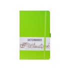 Скетчбук Sketchmarker, 130 х 210 мм, 80 листов, твёрдая обложка из бумвинила, зелёный, блок 140 г/м2 - фото 9298589