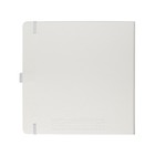 Скетчбук Sketchmarker, 200 х 200 мм, 80 листов, твёрдая обложка из бумвинила, белый, блок 140 г/м2 - фото 9298609