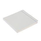 Скетчбук Sketchmarker, 200 х 200 мм, 80 листов, твёрдая обложка из бумвинила, белый, блок 140 г/м2 - фото 9298610
