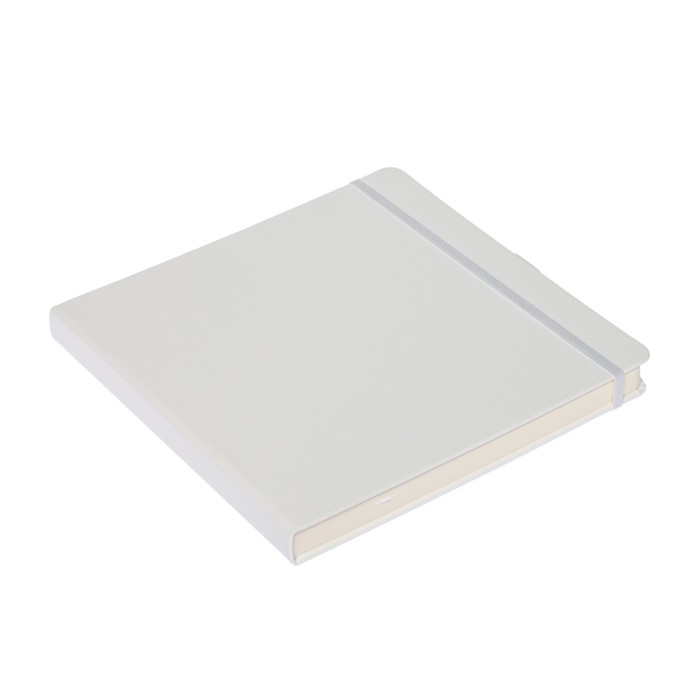Скетчбук Sketchmarker, 200 х 200 мм, 80 листов, твёрдая обложка из бумвинила, белый, блок 140 г/м2
