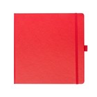 Скетчбук Sketchmarker, 200 х 200 мм, 80 листов, твёрдая обложка из бумвинила, красный, блок 140 г/м2 - фото 9298614