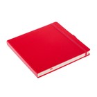 Скетчбук Sketchmarker, 200 х 200 мм, 80 листов, твёрдая обложка из бумвинила, красный, блок 140 г/м2 - фото 9298616