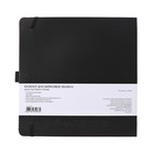 Скетчбук Sketchmarker, 200 х 200 мм, 80 листов, твёрдая обложка из бумвинила, чёрный, блок 140 г/м2 - Фото 8