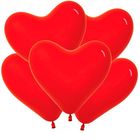 Шар латексный 11" «Сердце» цвет красный, набор 50 шт. - фото 321173705