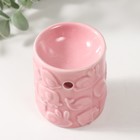 Аромалампа керамика "Зверята" розовая 6,7х6,7х7,5 см - фото 9375450