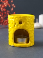 Аромалампа для эфирных масел «Ромашки», керамика, жёлтая, 6.7×6.7×7.5 см 9735336 - фото 16521993