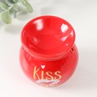 Аромалампа керамика "Поцелуй меня" красная 7,2х7,2х7,8 см - Фото 3