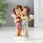 Сувенир полистоун "Два ангела в веночках с розами секретничают" 9х8,5х3,5 см - Фото 4