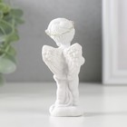 Сувенир полистоун "Белоснежный ангел в венке из роз с рогом изобилия" 8х3,5х4 см - Фото 4