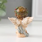 Сувенир полистоун "Ангел с веночком со свечой/крестиком" МИКС 6х4,8х3,4 см - Фото 4
