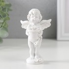 Сувенир полистоун "Белоснежный ангел с цветком в горшке" 9,7х6х6,5 см - фото 297719480