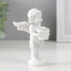 Сувенир полистоун "Белоснежный ангел с цветком в горшке" 9,7х6х6,5 см - Фото 2