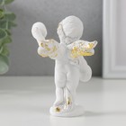 Сувенир полистоун "Белоснежный ангел с музыкальными тарелками" 10,2х7х5 см - Фото 3