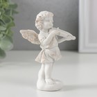 Сувенир полистоун "Белоснежный ангел на облаке со скрипкой" 10,5х5,8х5,5 см - фото 9375613