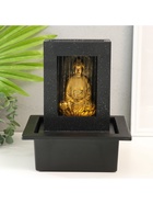 Фонтан настольный с подсветкой «Медитация золотого Будды в гроте», от сети, 21×17.5×25 см 9832800