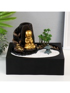 Фонтан настольный, японский сад камней «Маленький хотей: Гармония», от сети с подсветкой, 29×21×22 см - Фото 11