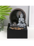 Настольный фонтан с камнями «Будда под луной», от сети подсветка, 18×18×24 см - Фото 4