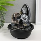 Фонтан настольный от сети, подсветка "Будда в лотосах" 16х16х19 см - фото 23795417