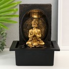 Фонтан настольный от сети, подсветка "Будда медитация в гроте" 21х17,5х26 см - фото 9375782