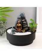 Фонтан настольный, японский сад камней «Сад камней», от сети с подсветкой, 21×21×21 см - Фото 11