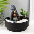 Фонтан настольный, японский сад камней «Сад камней», от сети с подсветкой, 21×21×21 см - Фото 3