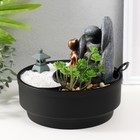 Фонтан настольный, японский сад камней «Сад камней», от сети с подсветкой, 21×21×21 см - Фото 5