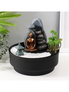 Фонтан настольный, японский сад камней «Сад камней», от сети с подсветкой, 21×21×21 см - Фото 5