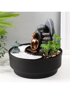 Фонтан настольный, японский сад камней «Сад камней», от сети с подсветкой, 21×21×21 см - Фото 7