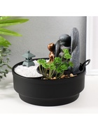 Фонтан настольный, японский сад камней «Сад камней», от сети с подсветкой, 21×21×21 см - Фото 8