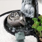 Фонтан настольный от сети, подсветка "Будда в саду Дзен" 21х21х21 см - фото 9375835