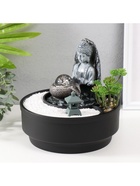 Фонтан настольный, японский сад камней «Будда в саду Дзен», от сети с подсветкой, 21×21×21 см - Фото 7
