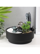 Фонтан настольный, японский сад камней «Будда в саду Дзен», от сети с подсветкой, 21×21×21 см - Фото 8