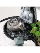 Фонтан настольный, японский сад камней «Будда в саду Дзен», от сети с подсветкой, 21×21×21 см - Фото 9