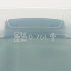 Контейнер пищевой Lock&Ok, 0,75 л, 18,6×12,2×5,5 см, цвет зеленый флек - Фото 9