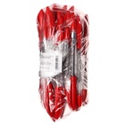 УЦЕНКА Ручка шариковая 0.5 мм, стержень красный, с резиновым держателем - Фото 4