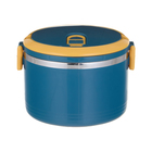 Ланч-бокс, 650 мл, сохраняет тепло 2 ч, нержавеющая сталь, бирюзовый - Фото 2