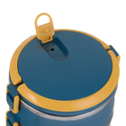 Ланч-бокс, 650 мл, сохраняет тепло 2 ч, нержавеющая сталь, бирюзовый - Фото 4