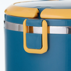 Ланч-бокс, 650 мл, сохраняет тепло 2 ч, нержавеющая сталь, бирюзовый - Фото 5