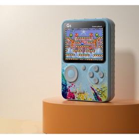 Игровая приставка G5, с геймпадом, AV кабель, 8 бит, 800 игр, синяя