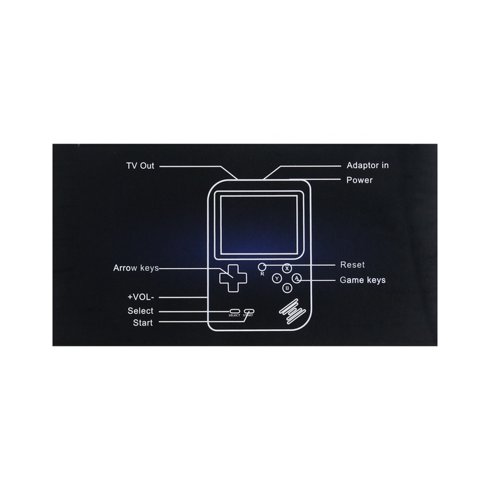 Игровая приставка 400 в 1, AV кабель, 8 бит, красная - фото 51900078