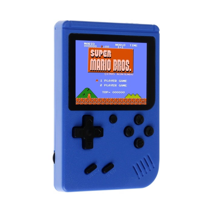 Игровая приставка 400 в 1, AV кабель, 8 бит, синяя - Фото 1