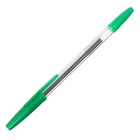 Ручка шариковая 1.0 мм, стержень зеленый, СТАММ "Оптима", цвет корпуса зеленый - Фото 2