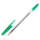 Ручка шариковая 1.0 мм, стержень зеленый, СТАММ "Оптима", цвет корпуса зеленый - Фото 3