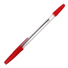 Ручка шариковая 1.0 мм, стержень красный, СТАММ "Оптима", цвет корпуса красный - Фото 2