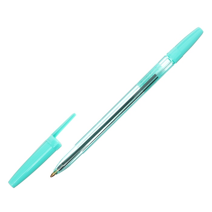 Ручка шариковая 1.0 мм, стержень синий, СТАММ "Оптима", цвет корпуса пастель, микс